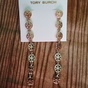 Tory Burch Logo Dangling Earrings